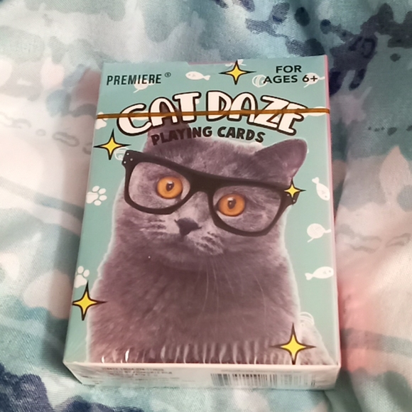 New cute cat playing cards